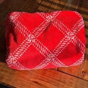 Vera Bradley Red Minsk Plaid Fleece Throw Blanket 80x50